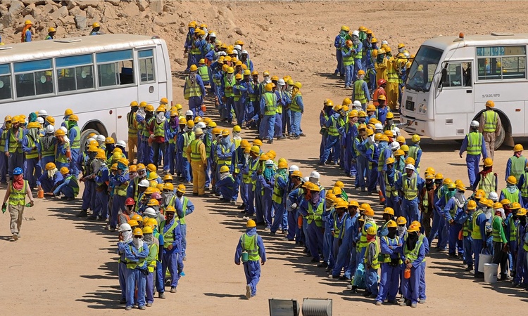 Workers in Qatar