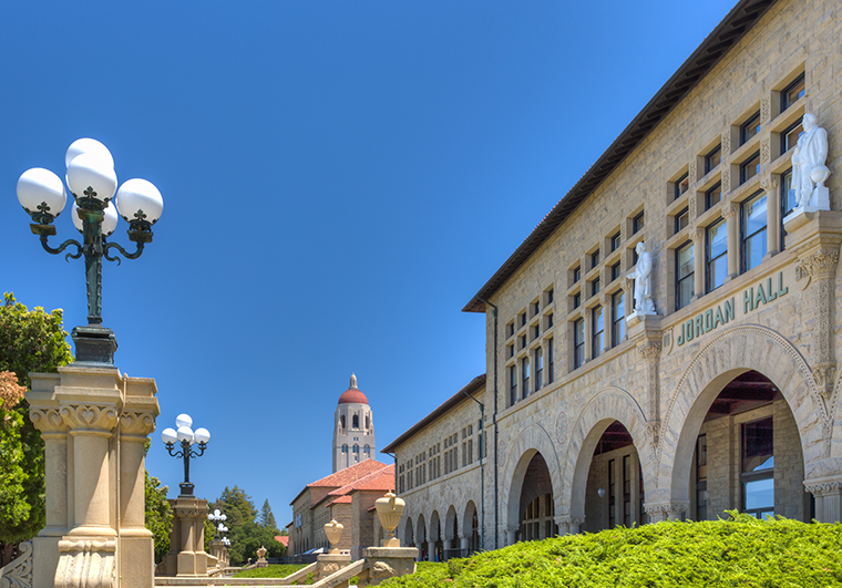 Brick buildings at Stanford University